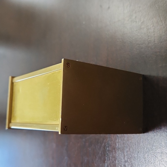 VINTAGE💛70’s PIERRE CARDIN Bedside/desk Quartz Alarm Clock Gold Tone - Picture 4 of 7